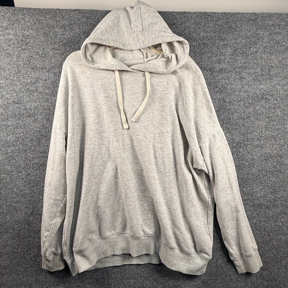 Buffalo David Bitton Mens XL Heather Gray Pullover Hoodie Sweatshirt Loungewear